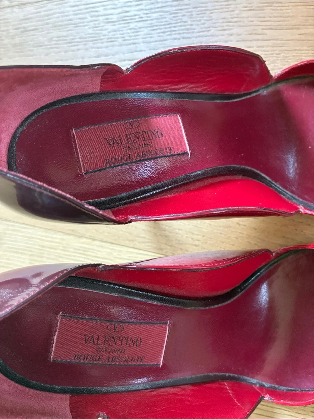 Valentino Red Patent Pointed Toe Pumps 37 EU / 7 US